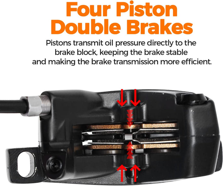 Fastace MTB Hydraulic Brakes Set Hydraulic Disc Brakes Two-Piston/Four-Piston original for Surron Talaria sting(In USA Warehouse)
