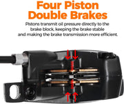 Fastace MTB Hydraulic Brakes Set Hydraulic Disc Brakes Two-Piston/Four-Piston original for Surron Talaria sting